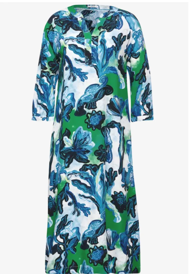 144091 -Ocean Inspired Print Dress - Cecil