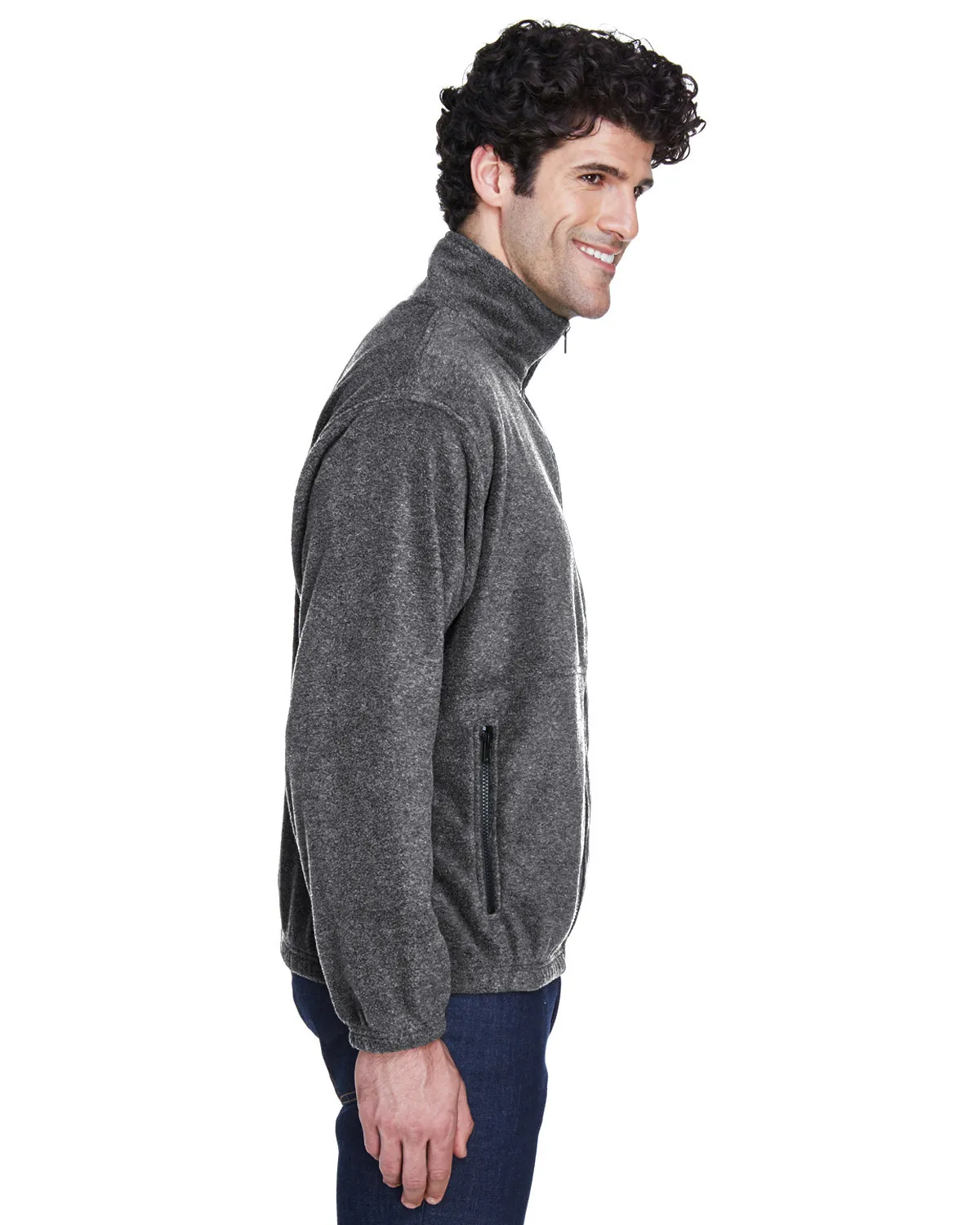 8485 UltraClub® Polyester Adult Iceberg Fleece Full-Zip Jacket SKU: 8485