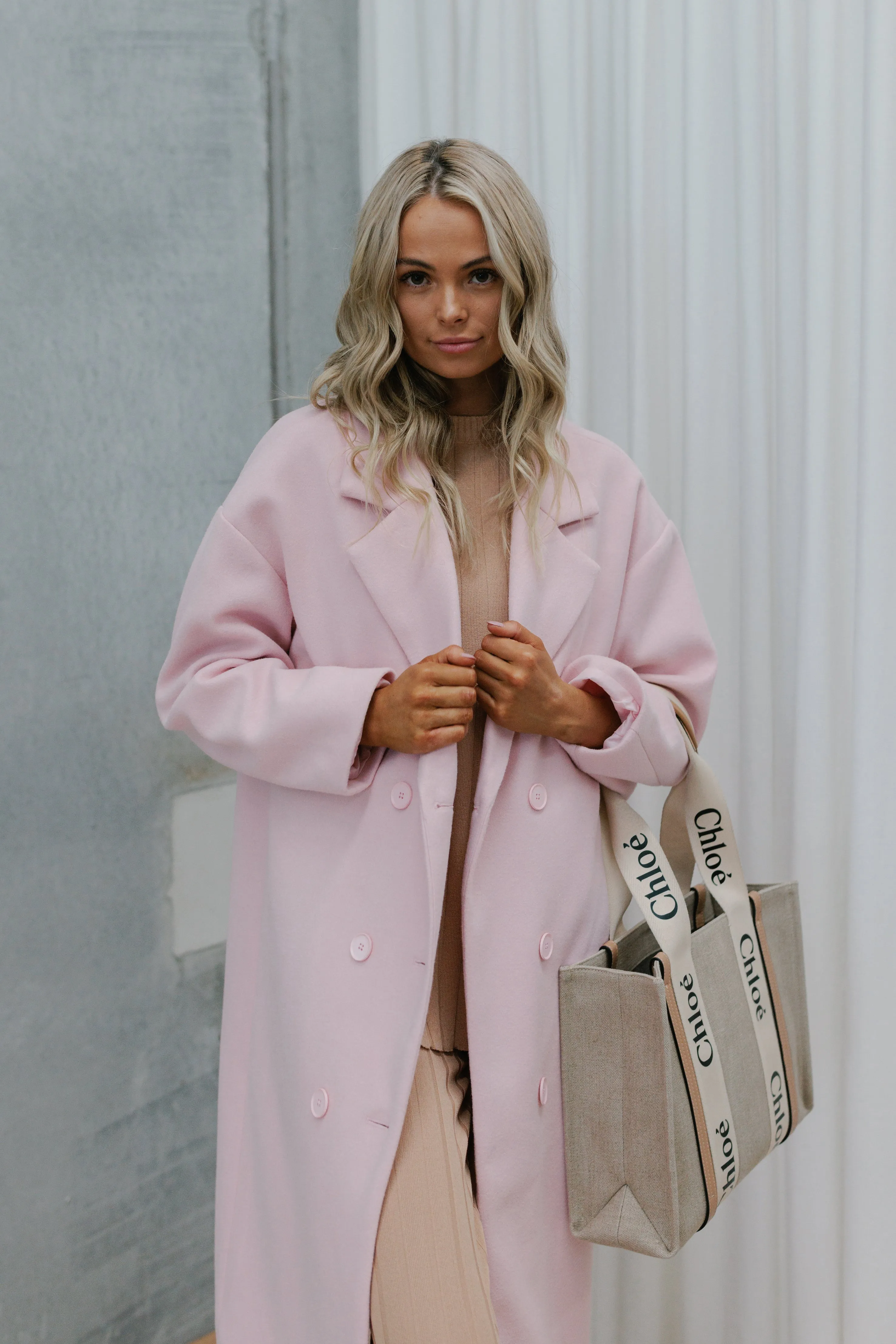 Adeline Coat - Baby Pink