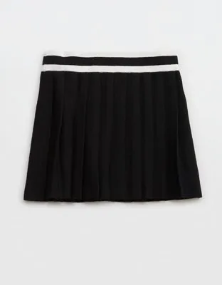 Aerie Pleated Sweater Mini Skirt-