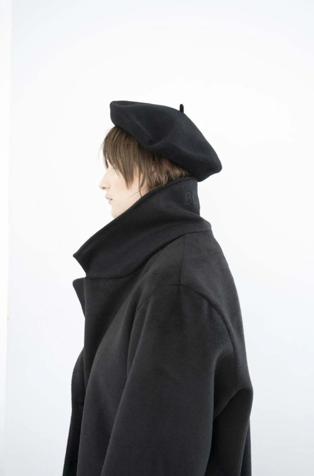 Albert Coat - Black/Oatmeal