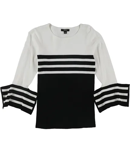 Alfani Womens Colorblock Stripe Pullover Sweater