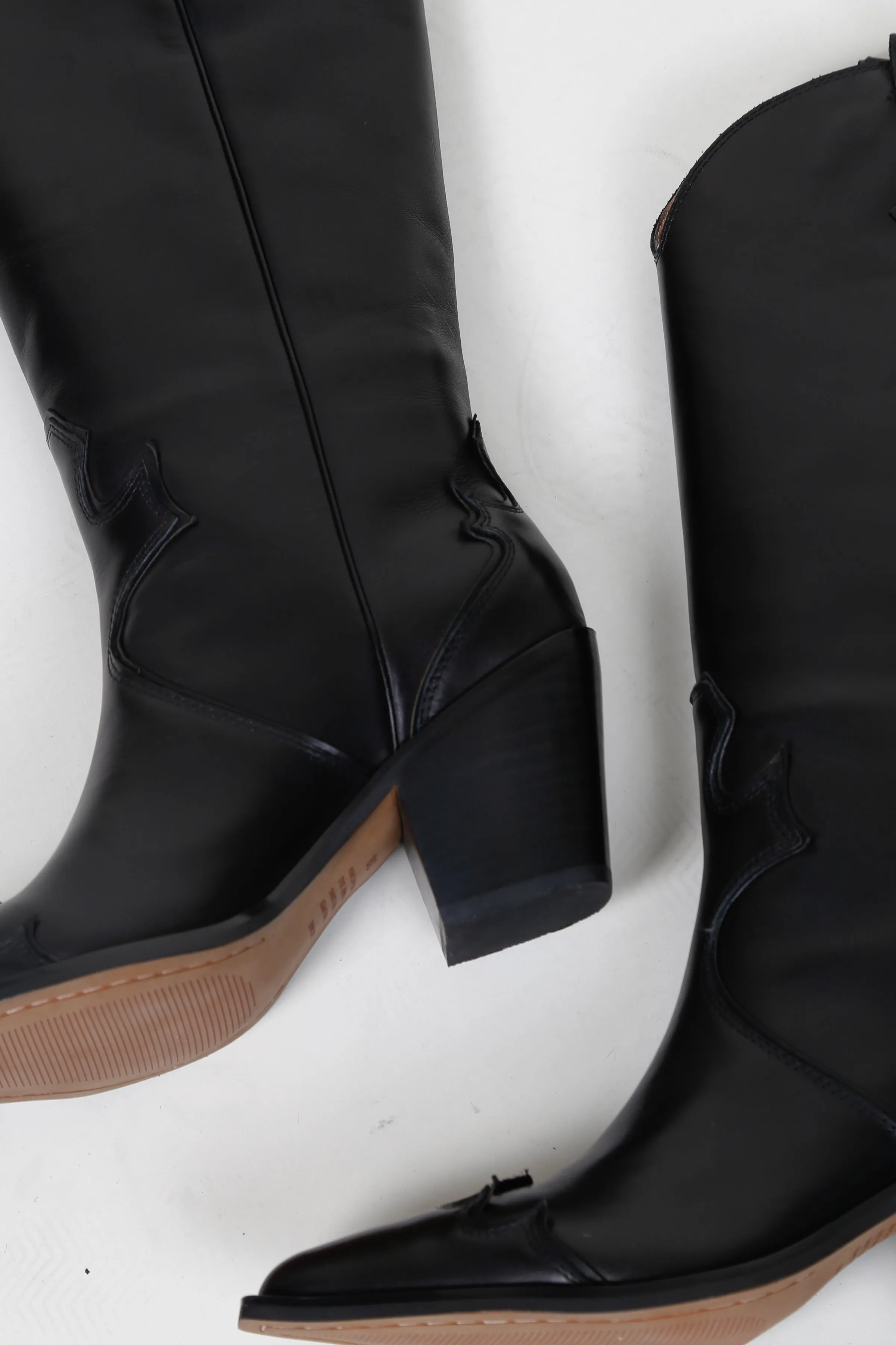 ALIAS MAE | Margot Western Boots - Black