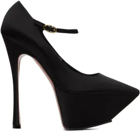 Amina Muaddi Black Yigit 150 Pump Heels