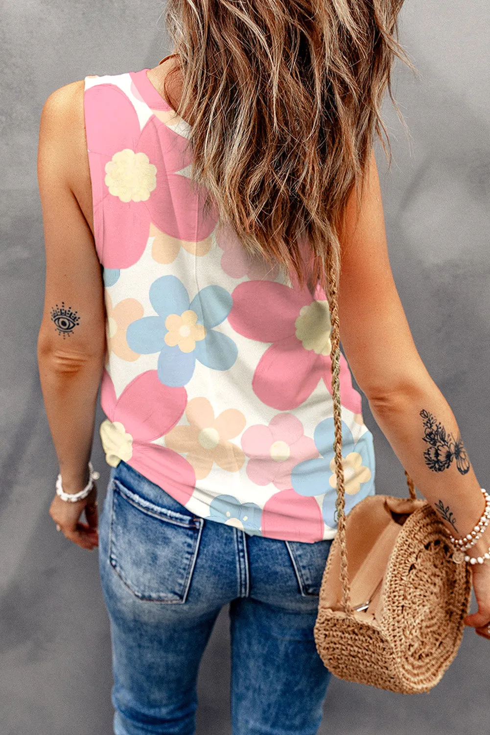 Amy Daisy Tank Top - Will Ship 4/5