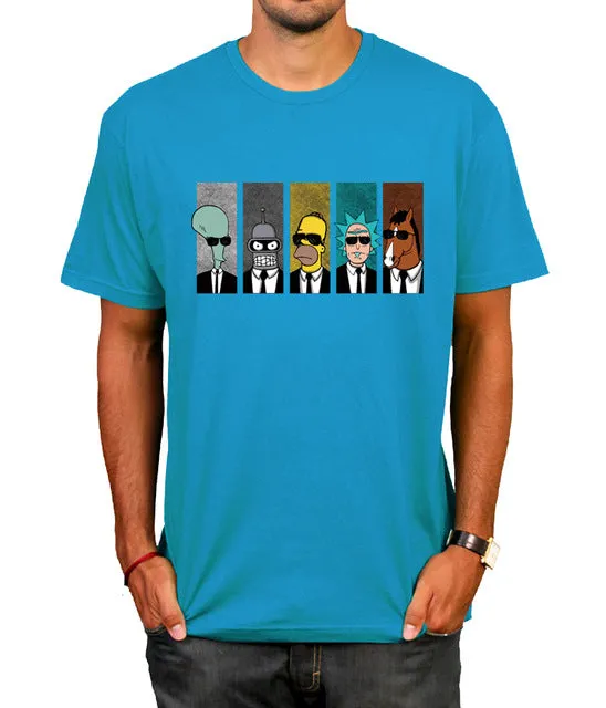 Anime rick morty t-shirt Cool TV Tee Men Tees Shirt Couple Geek BoJack Horseman Short Sleeve T Shirt Boyfriend's Tees camiseta