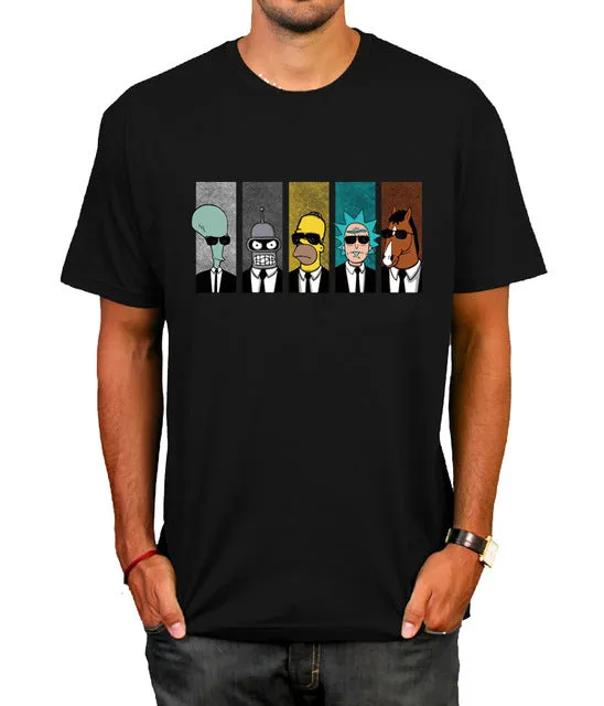 Anime rick morty t-shirt Cool TV Tee Men Tees Shirt Couple Geek BoJack Horseman Short Sleeve T Shirt Boyfriend's Tees camiseta