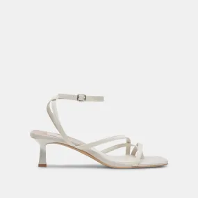 BETSI Heels Off White Satin | Designer Off White Wedding Heels– Dolce Vita 6908073246786