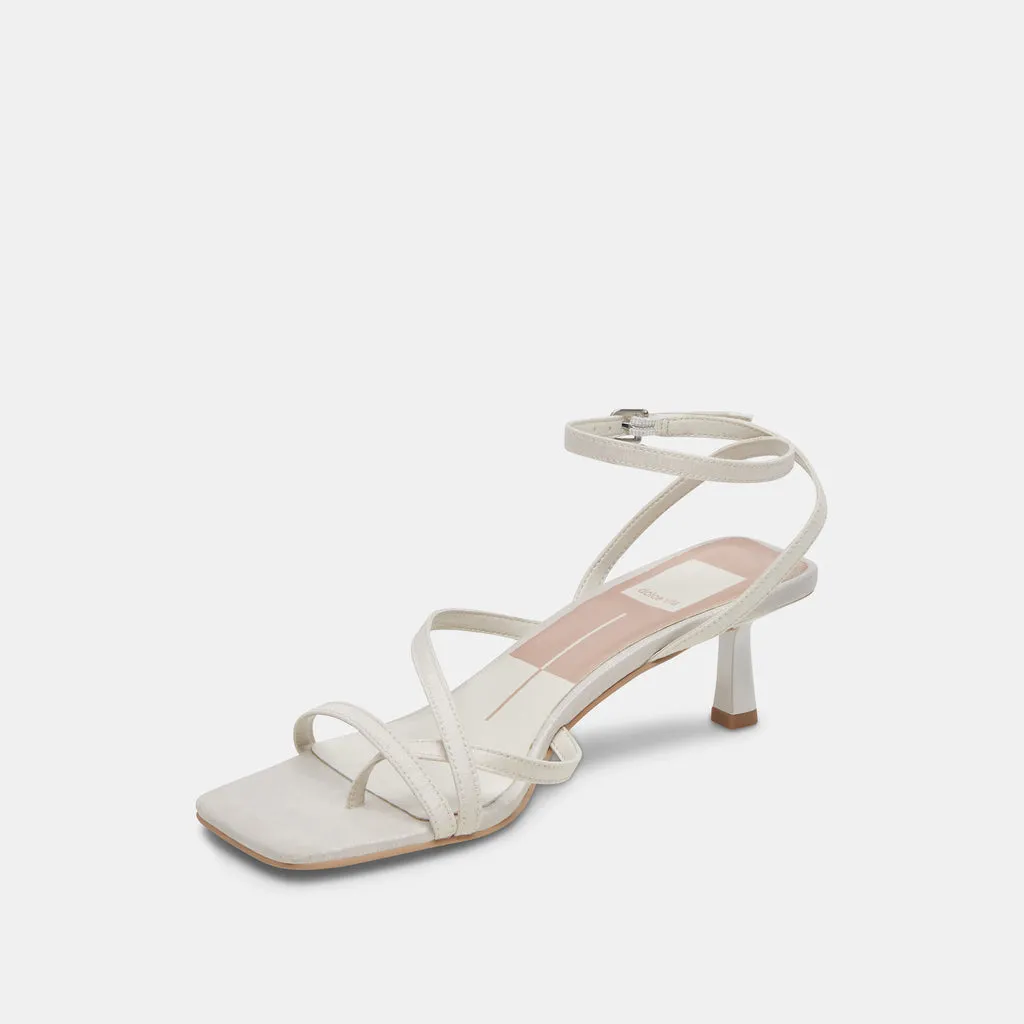 BETSI Heels Off White Satin | Designer Off White Wedding Heels– Dolce Vita 6908073246786