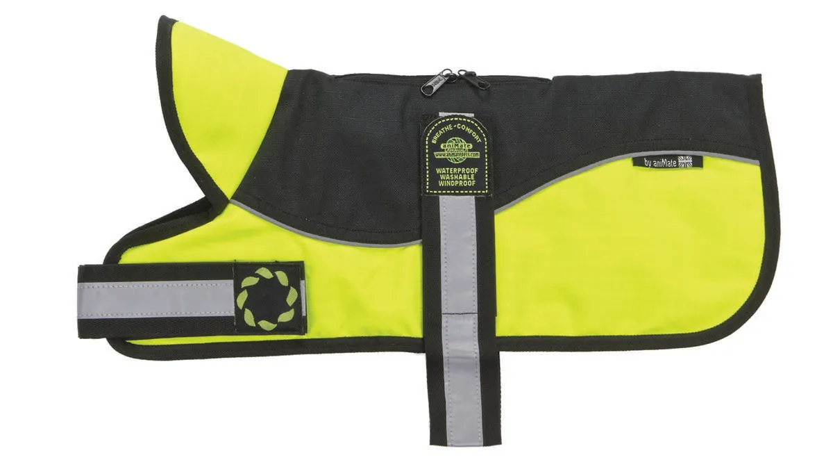 Bisley Padded Harness Dog Coat Hi Viz Yellow 12inch (30cm)