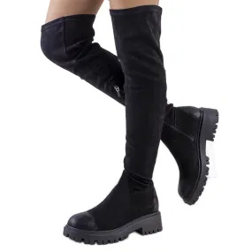 Black Suede Maisy Boots