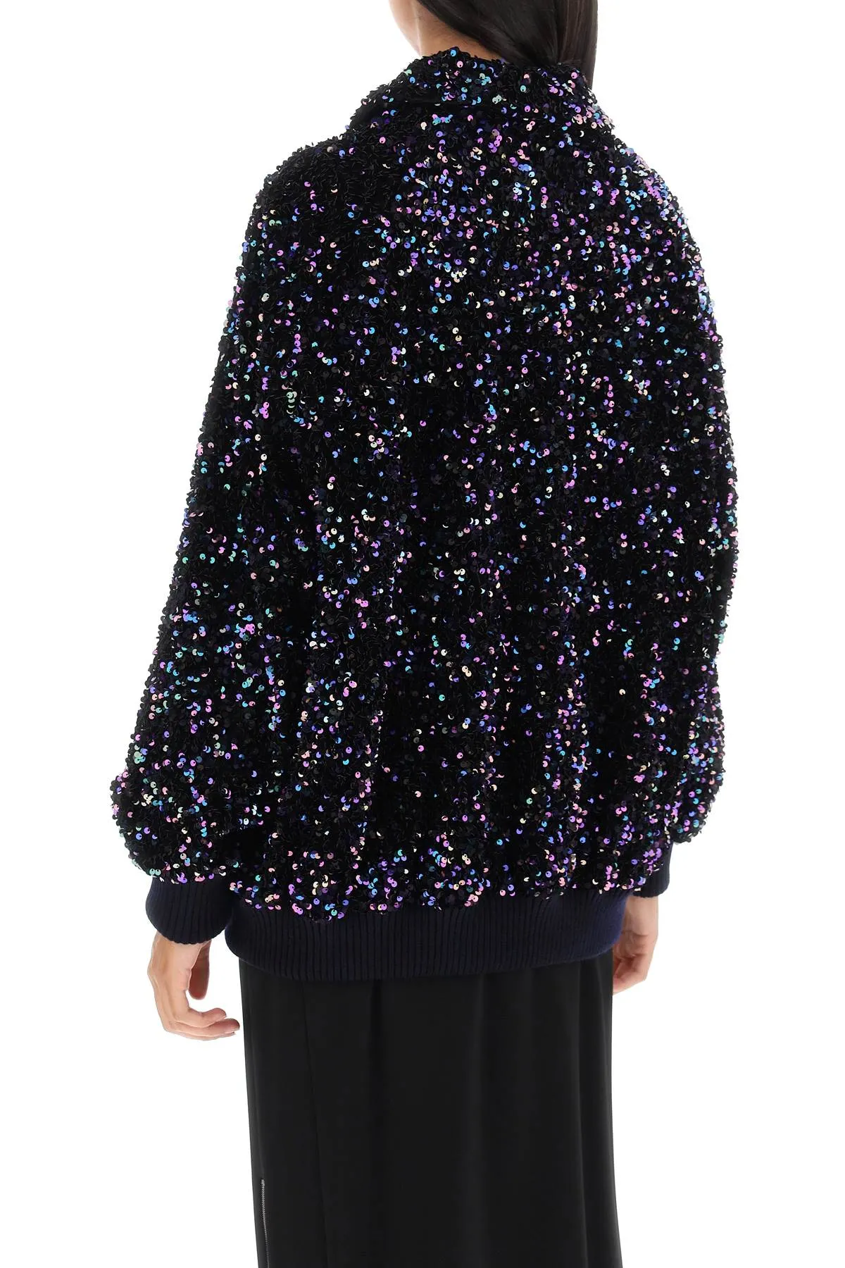 Blaze Milano Aileen Chabo Sequined Bomber Jacket BGS01 AIL Black