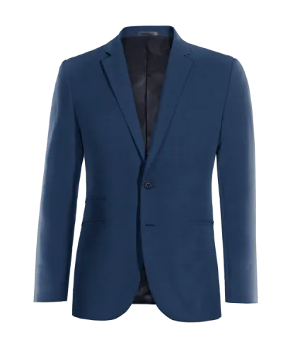  Blazer azul cobalto de entretiempo