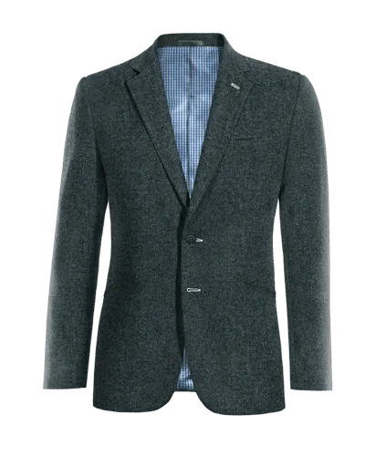  Blazer azul de donegal tweed edición limitada