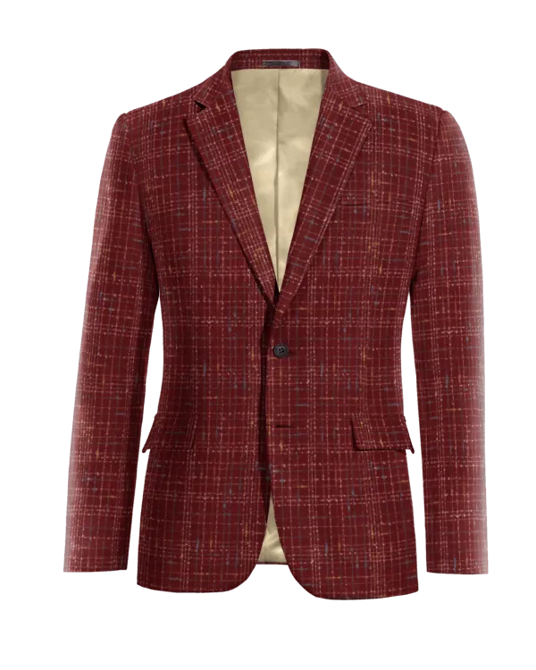  Blazer burdeos a cuadros edición limitada