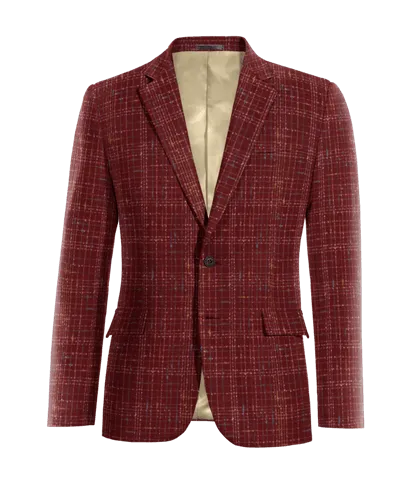  Blazer burdeos a cuadros edición limitada