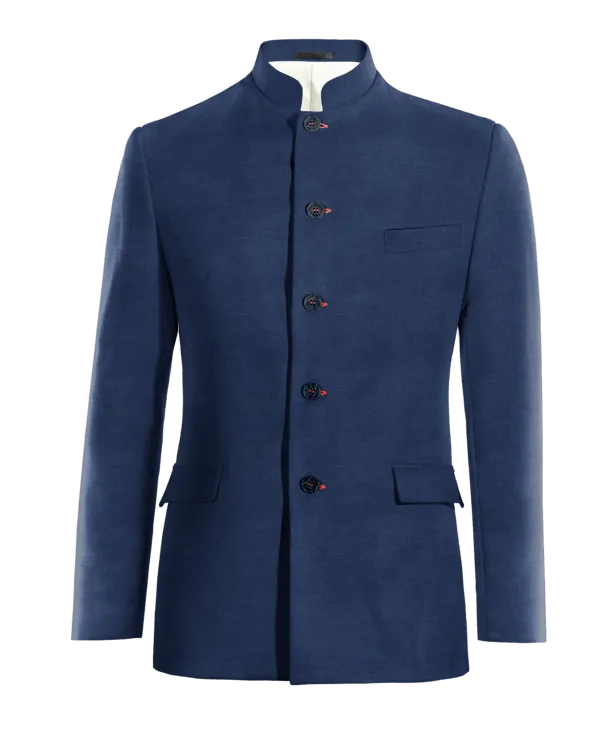  Blazer mao azul marino de lino edición limitada