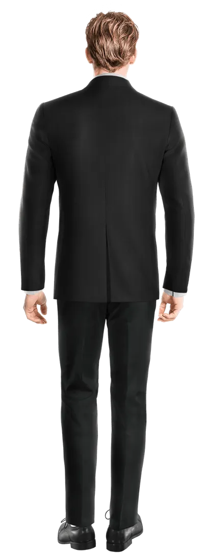  Blazer negro Ónix slim fit de 1 botón