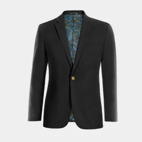  Blazer negro Ónix slim fit de 1 botón