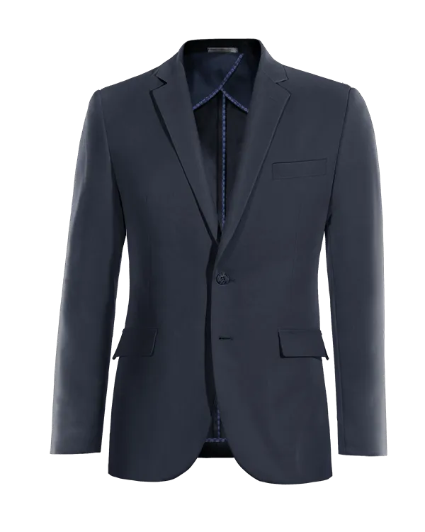  Blazer sin forro azul marino slim fit