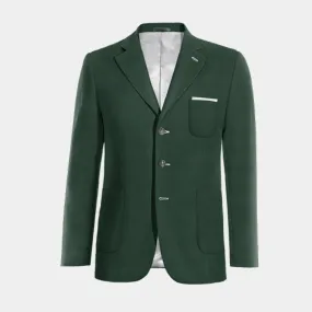  Blazer verde solapa ancha esencial de 3 botones