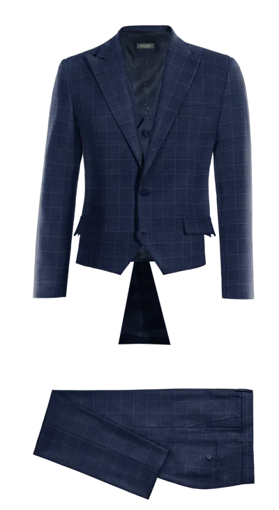 Blue custom frock coat