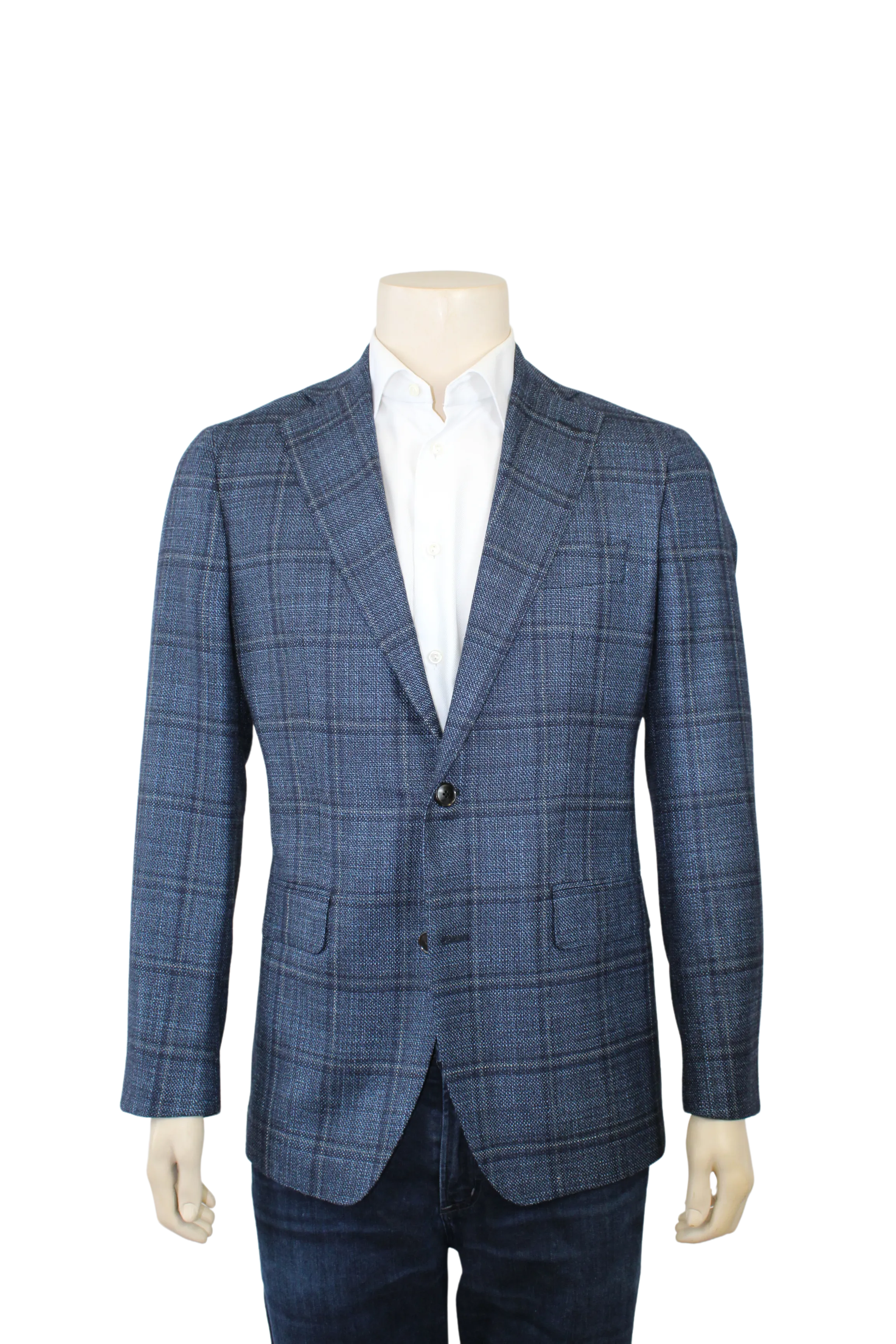 Blue Plaid Sport Coat