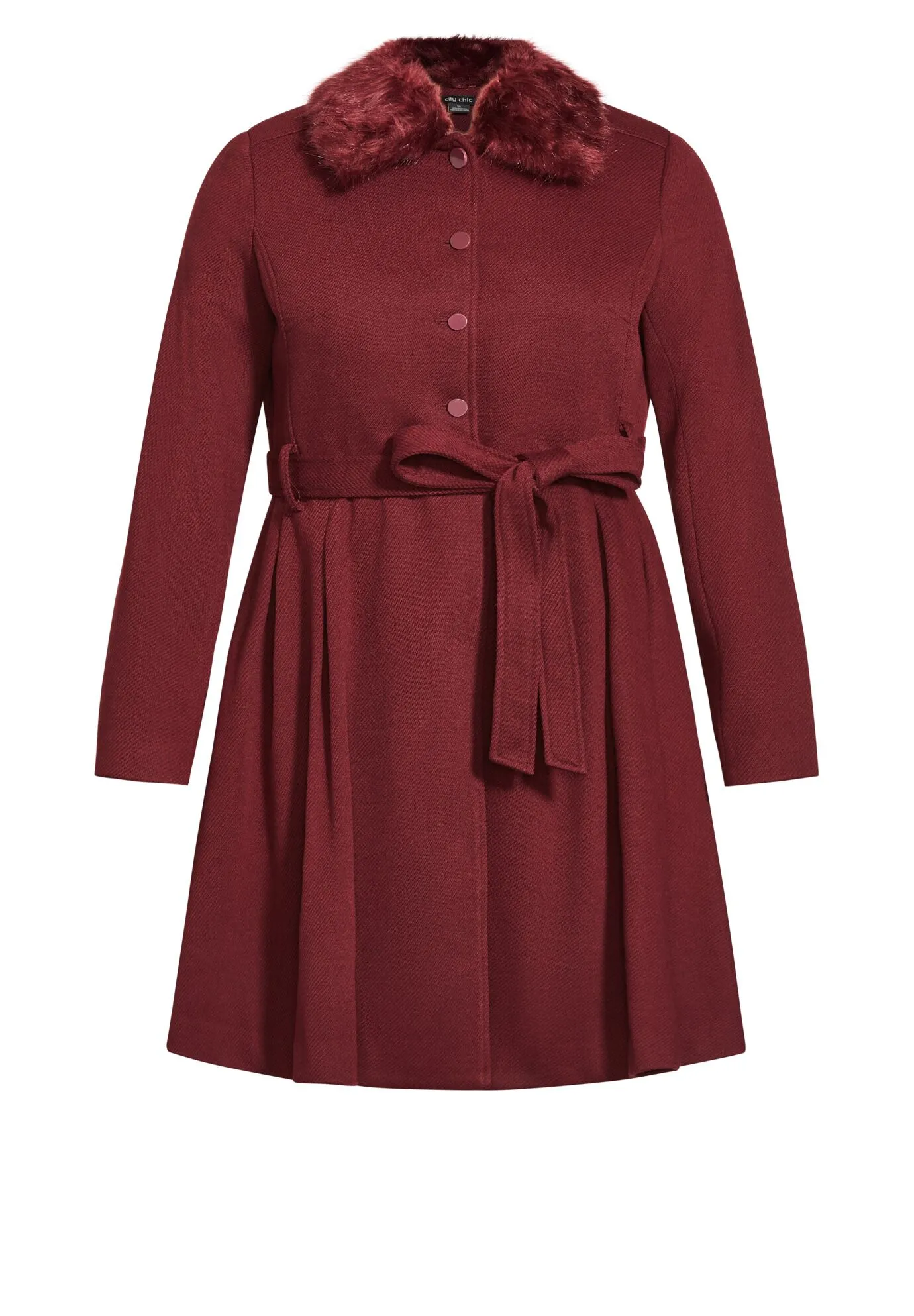 Blushing Belle Coat - port