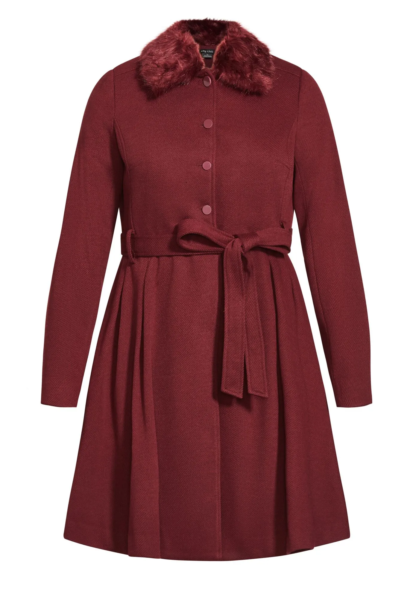 Blushing Belle Coat - port