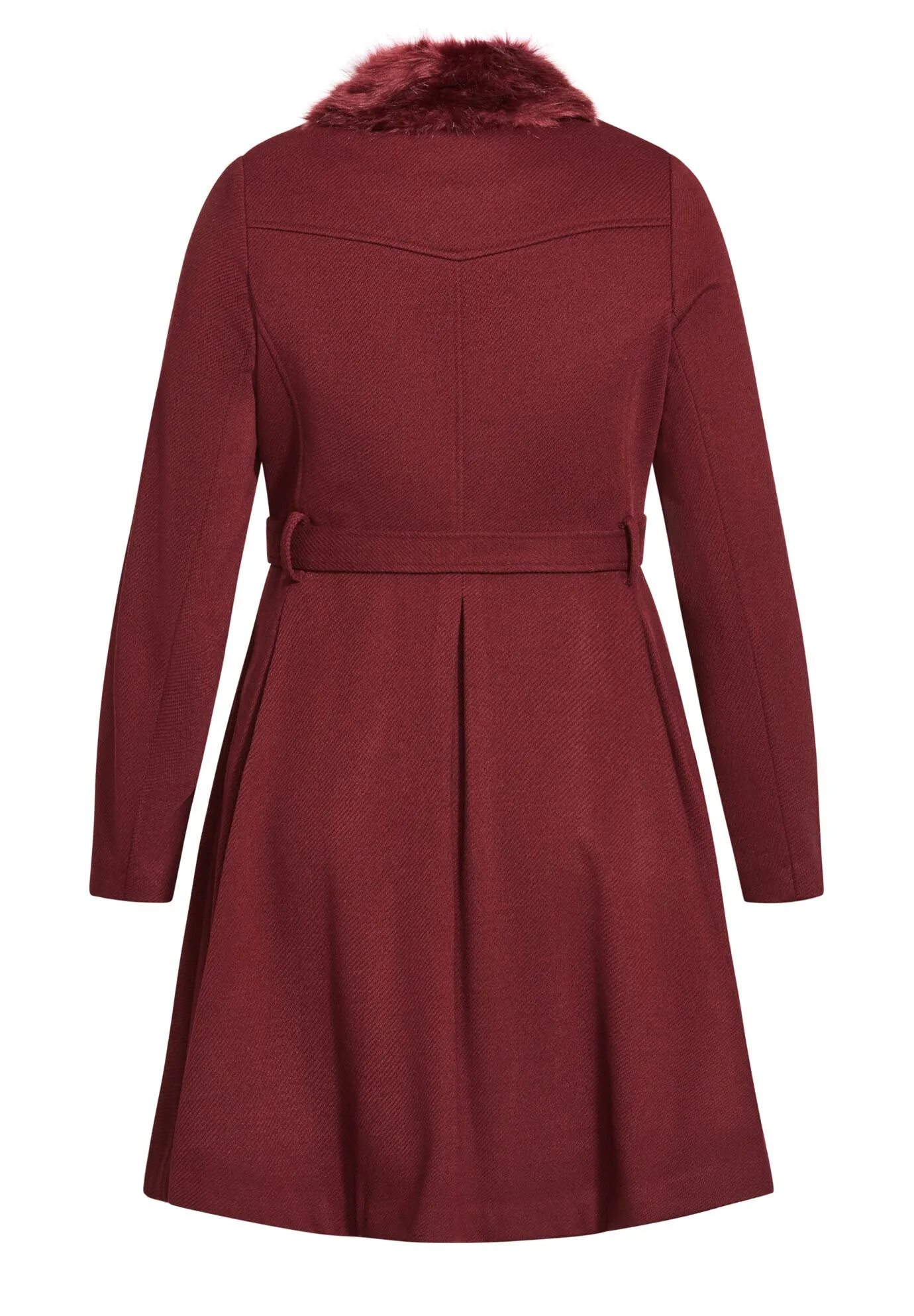 Blushing Belle Coat - port