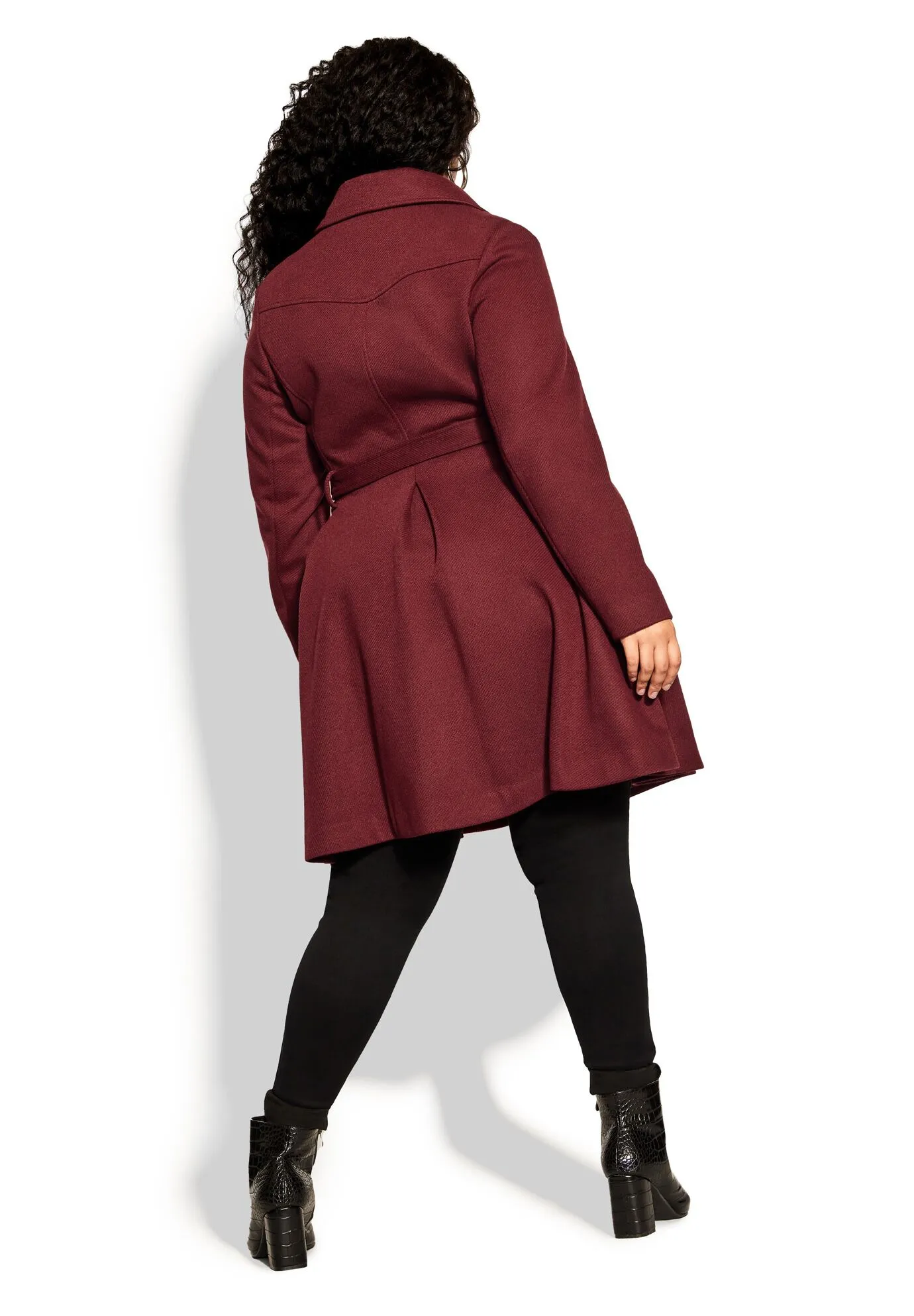 Blushing Belle Coat - port