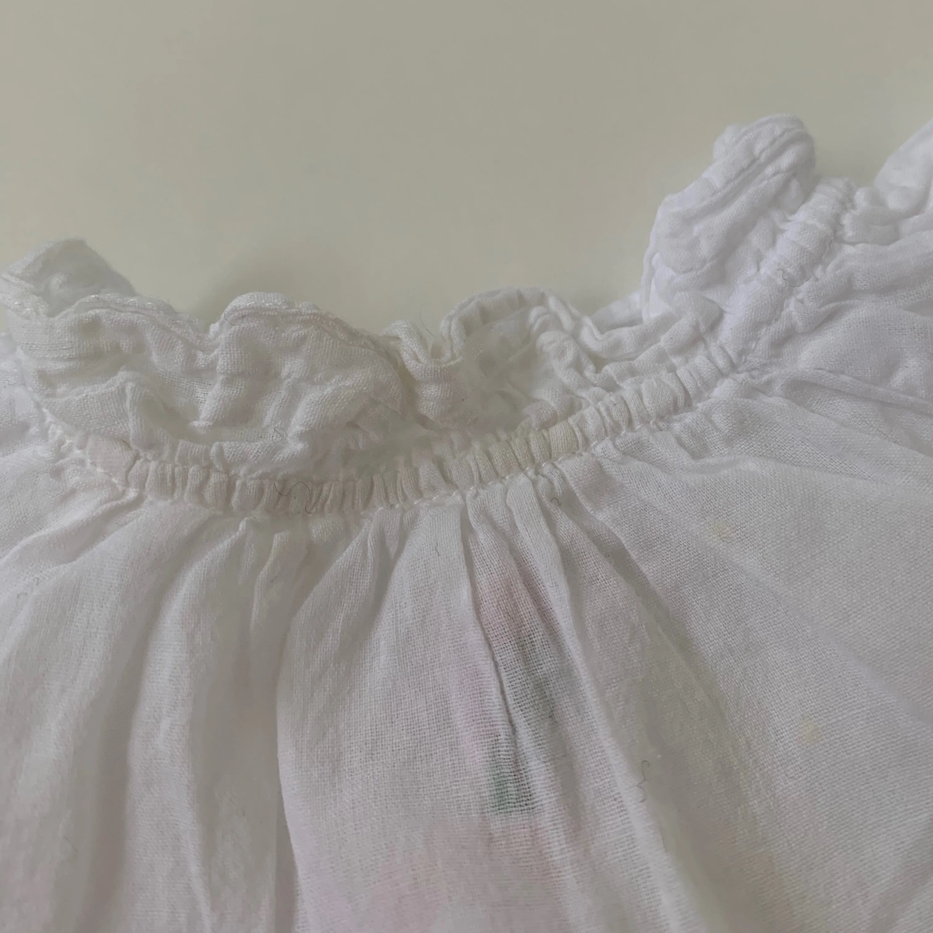 Bonpoint White Cotton Blouse: 6 Months