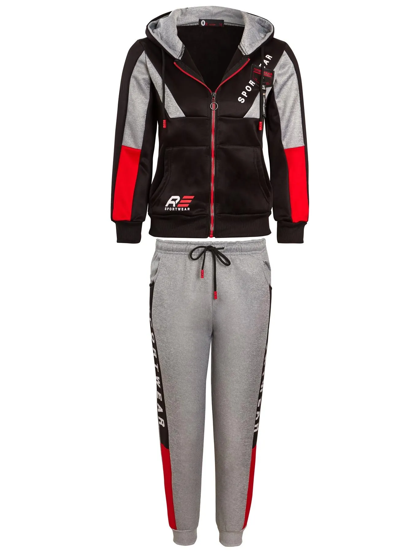 Boys Tracksuit Hoodie Jogger Poly Woven Set, Ages 4 to 14 Years