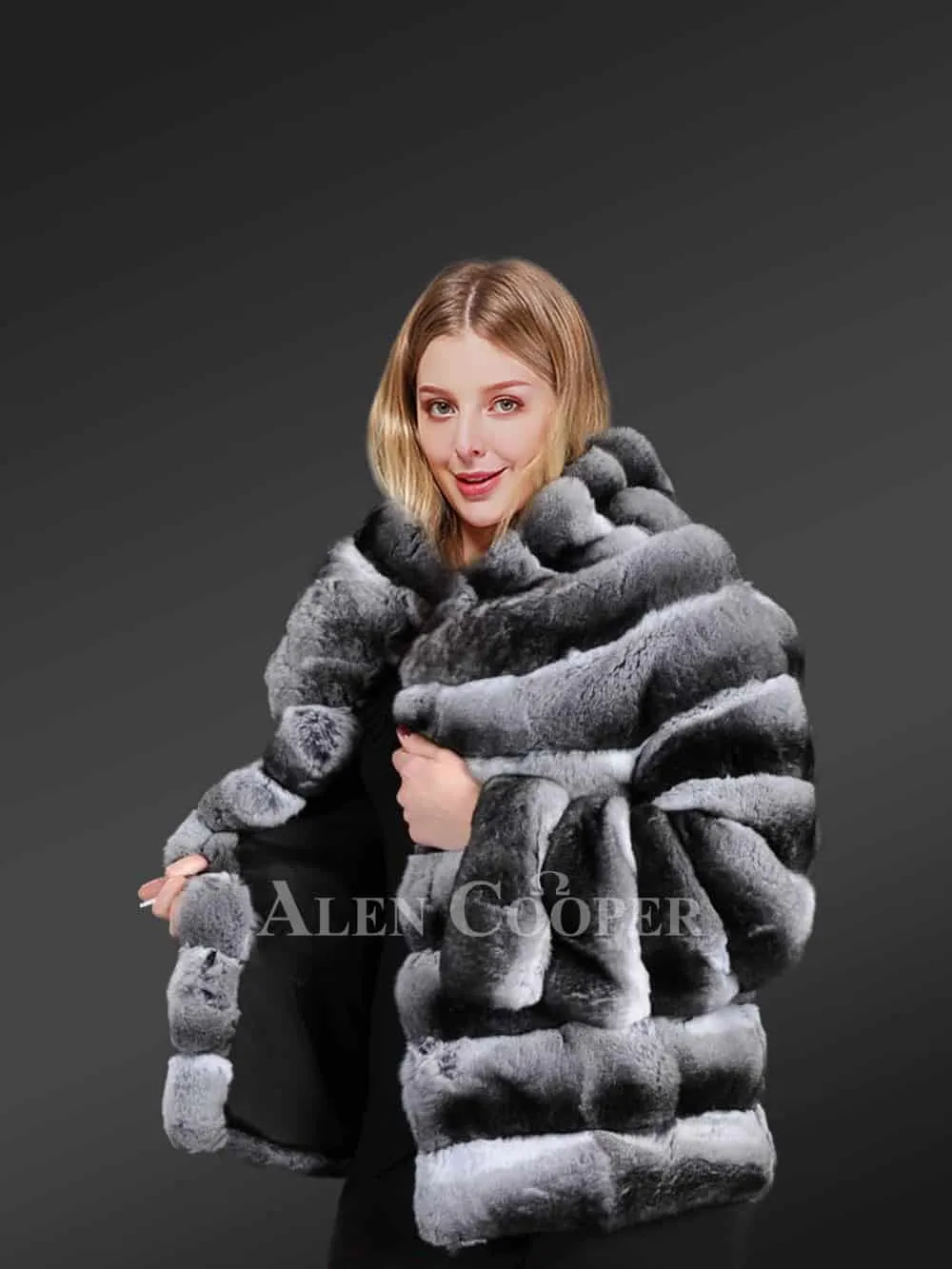 Chinchilla coat for women