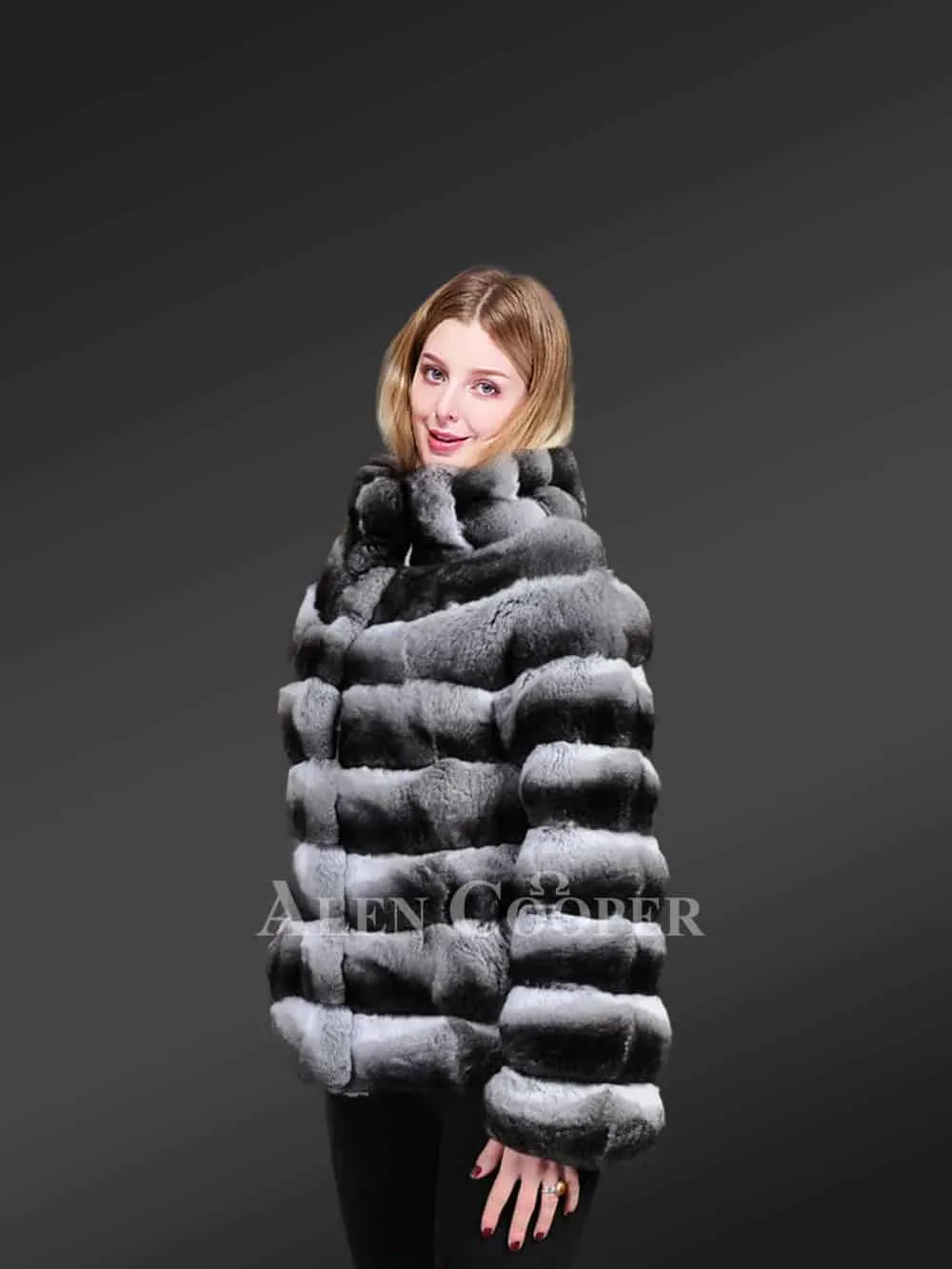 Chinchilla coat for women