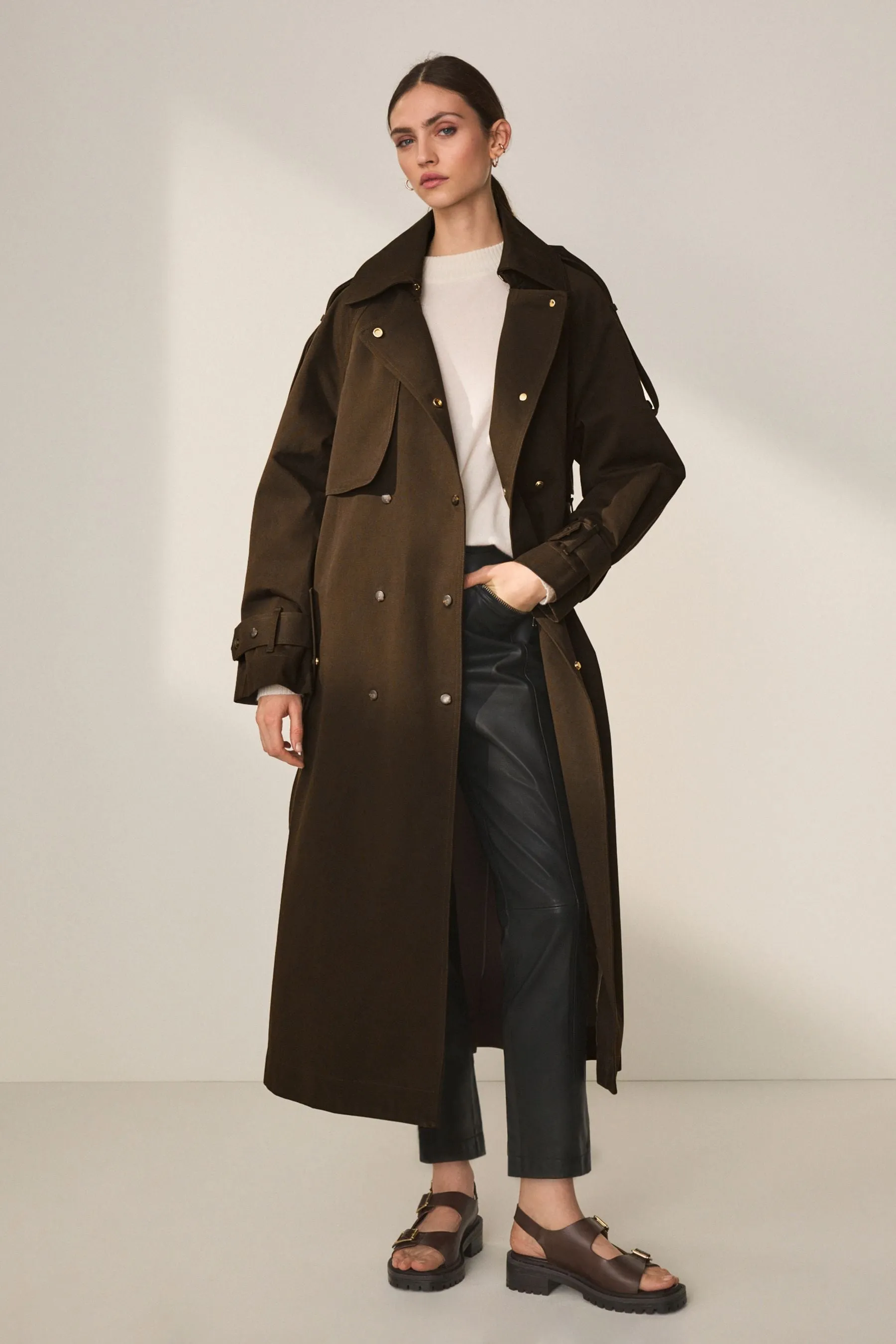 Chocolate Brown Trench Coat