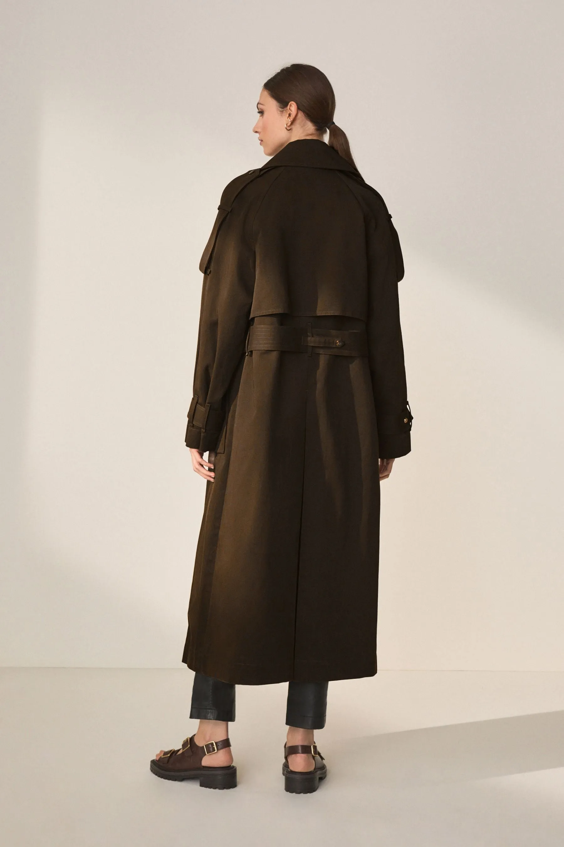 Chocolate Brown Trench Coat