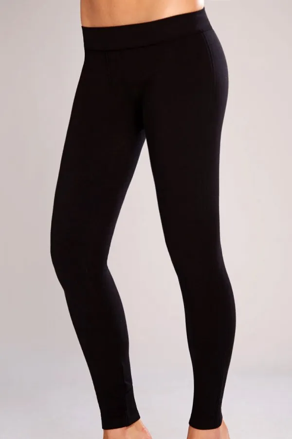 Classic Shapewear Twill Cotton Black Leggings