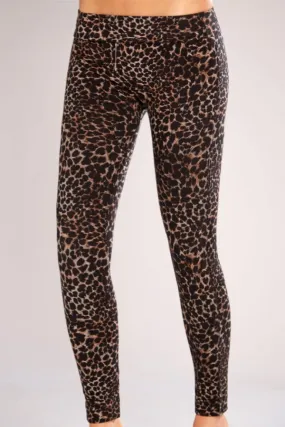 Classic Shapewear Twill Cotton Leopard Leggings