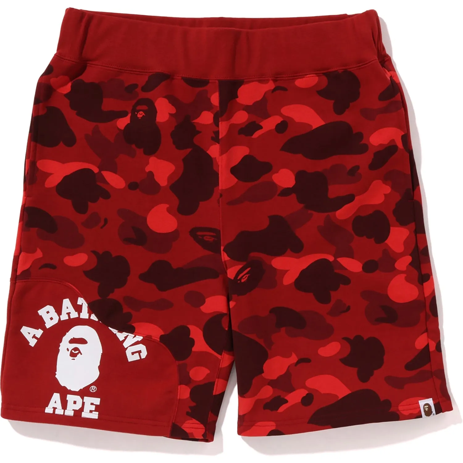 COLOR CAMO CUTTING SWEAT SHORTS MENS