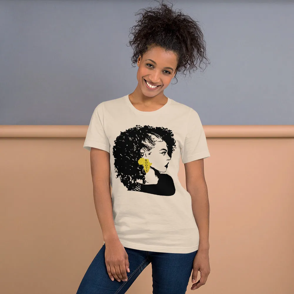 Curly Haired Black Beauty Short-Sleeve Unisex T-Shirt