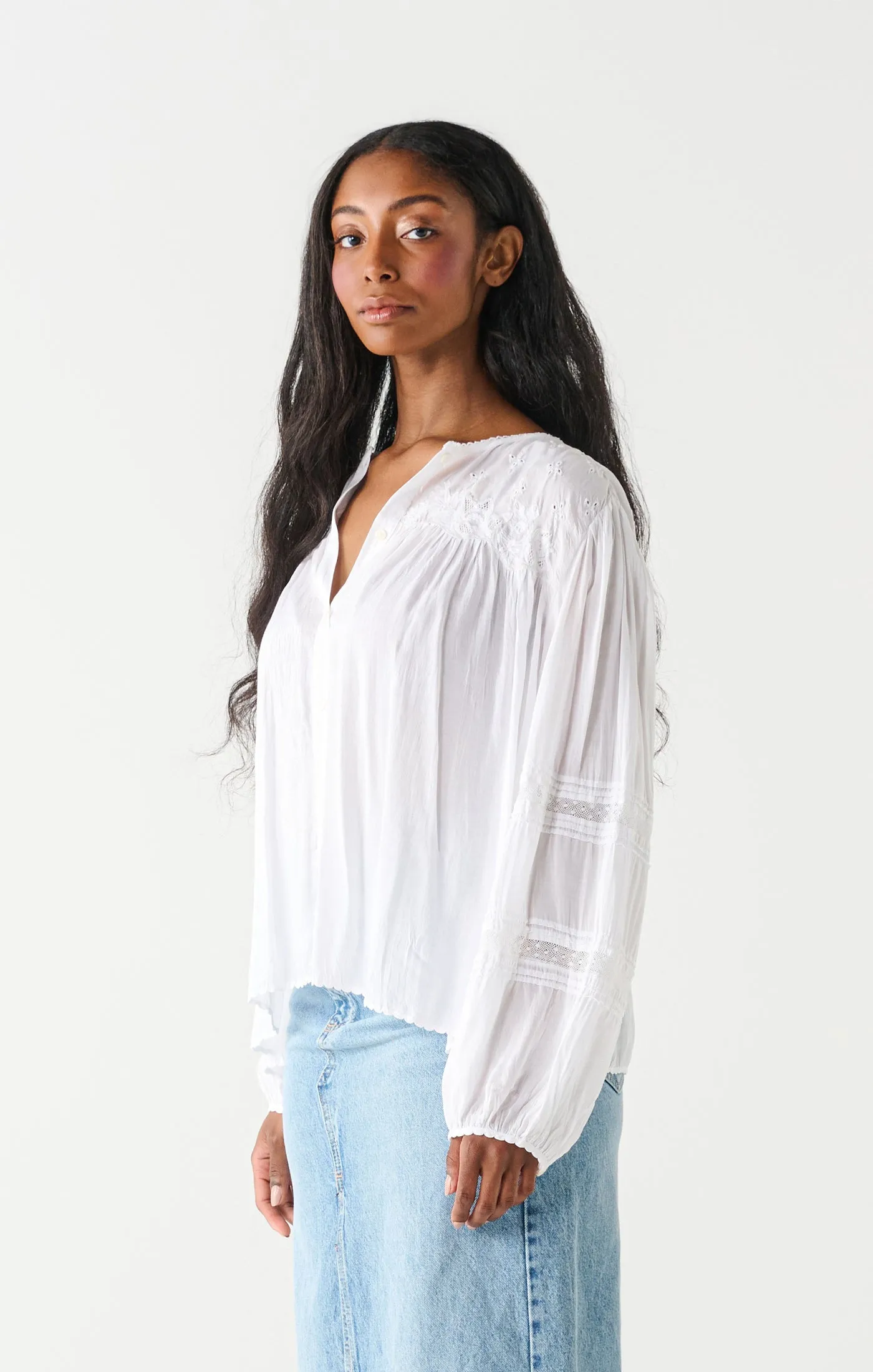 Dex White Lace Blouse