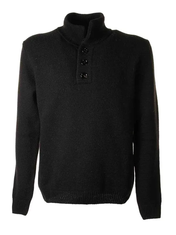 Dondup Black turtleneck sweater