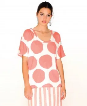 DOTS TSHIRT CORAL