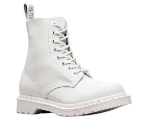 Dr. Martens Unisex 1460 Pascal Mono 8-Eye Virginia Boots (White)