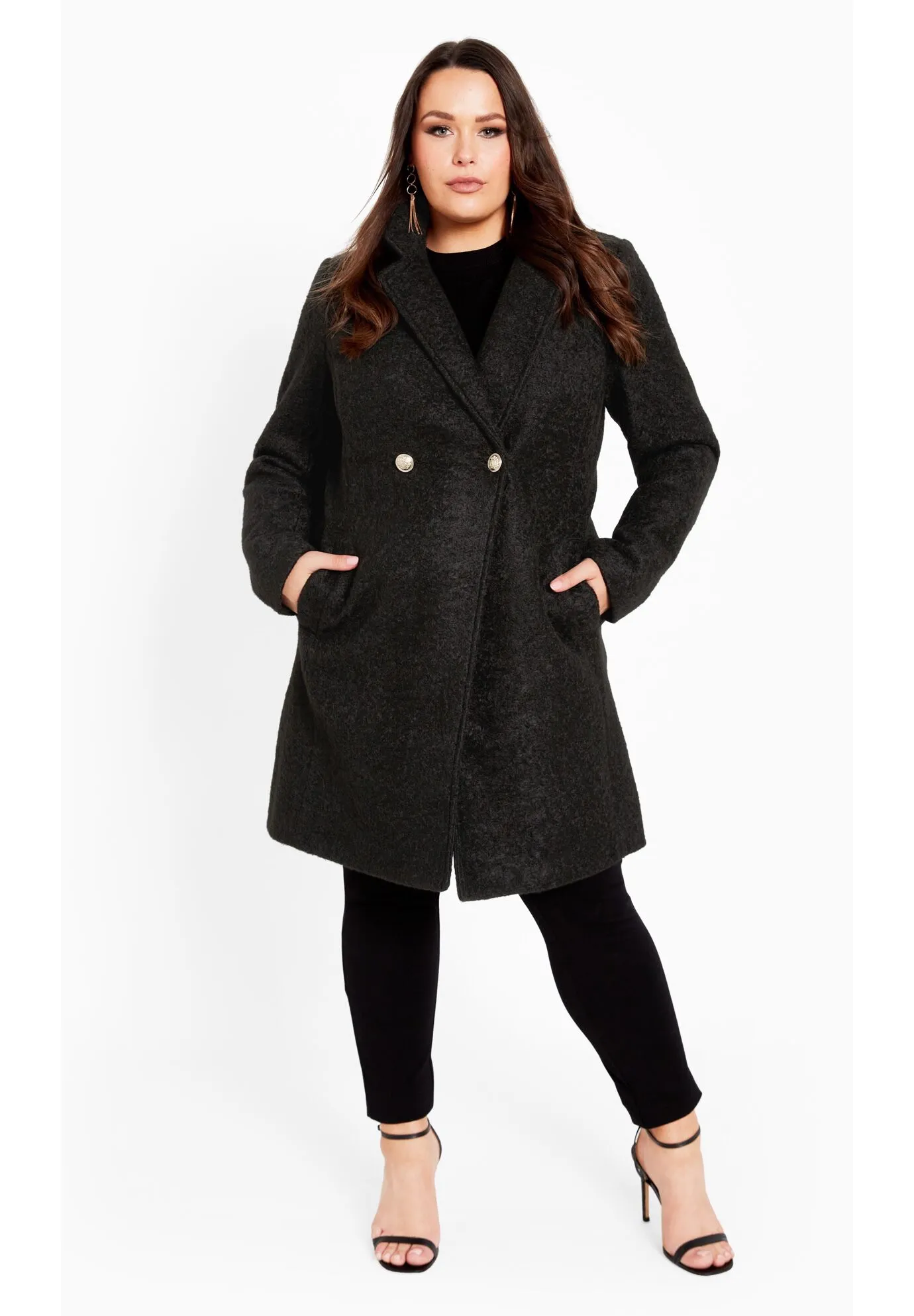 Estelle Double Button Collared Coat