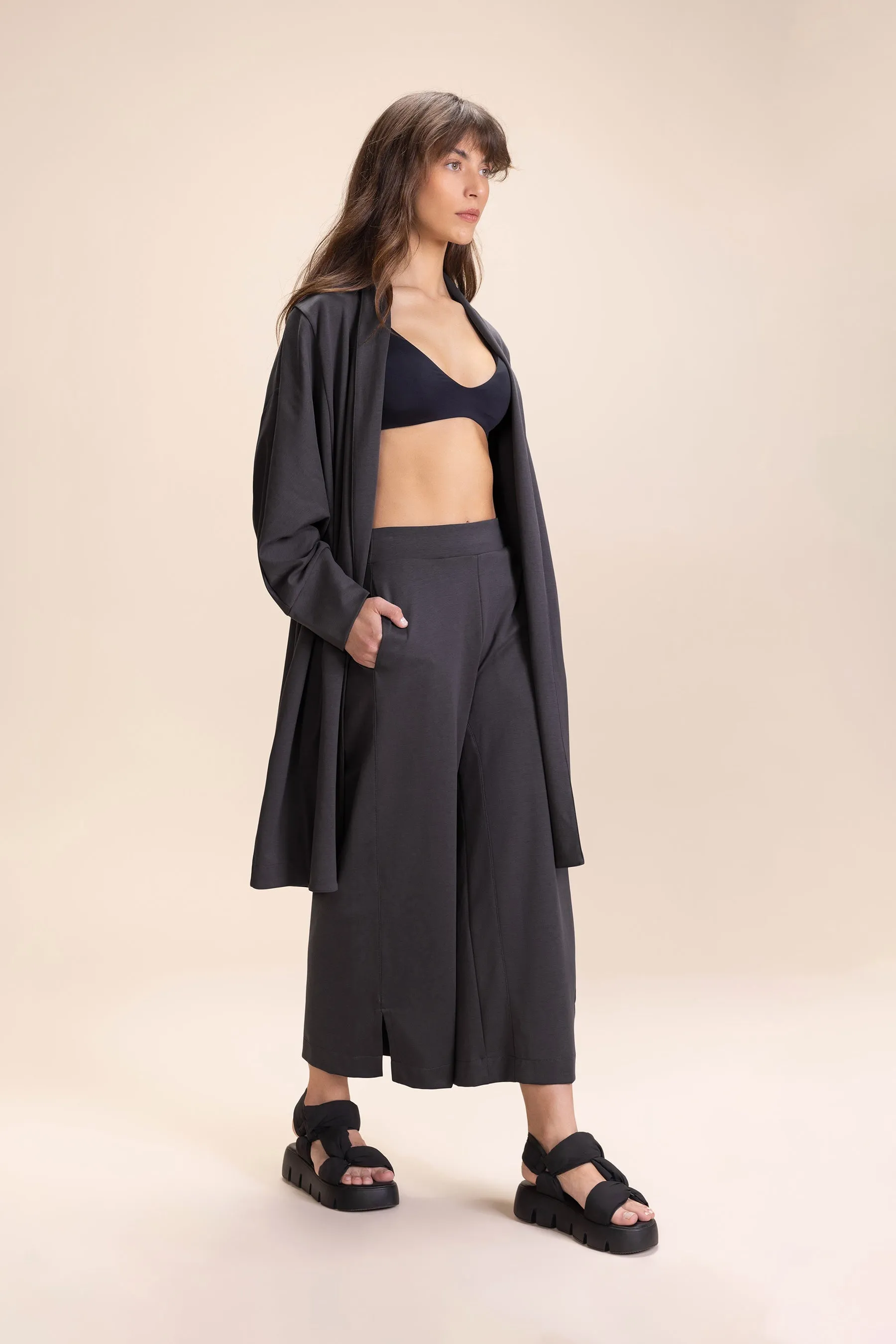 Galax Knit Wrap Coat