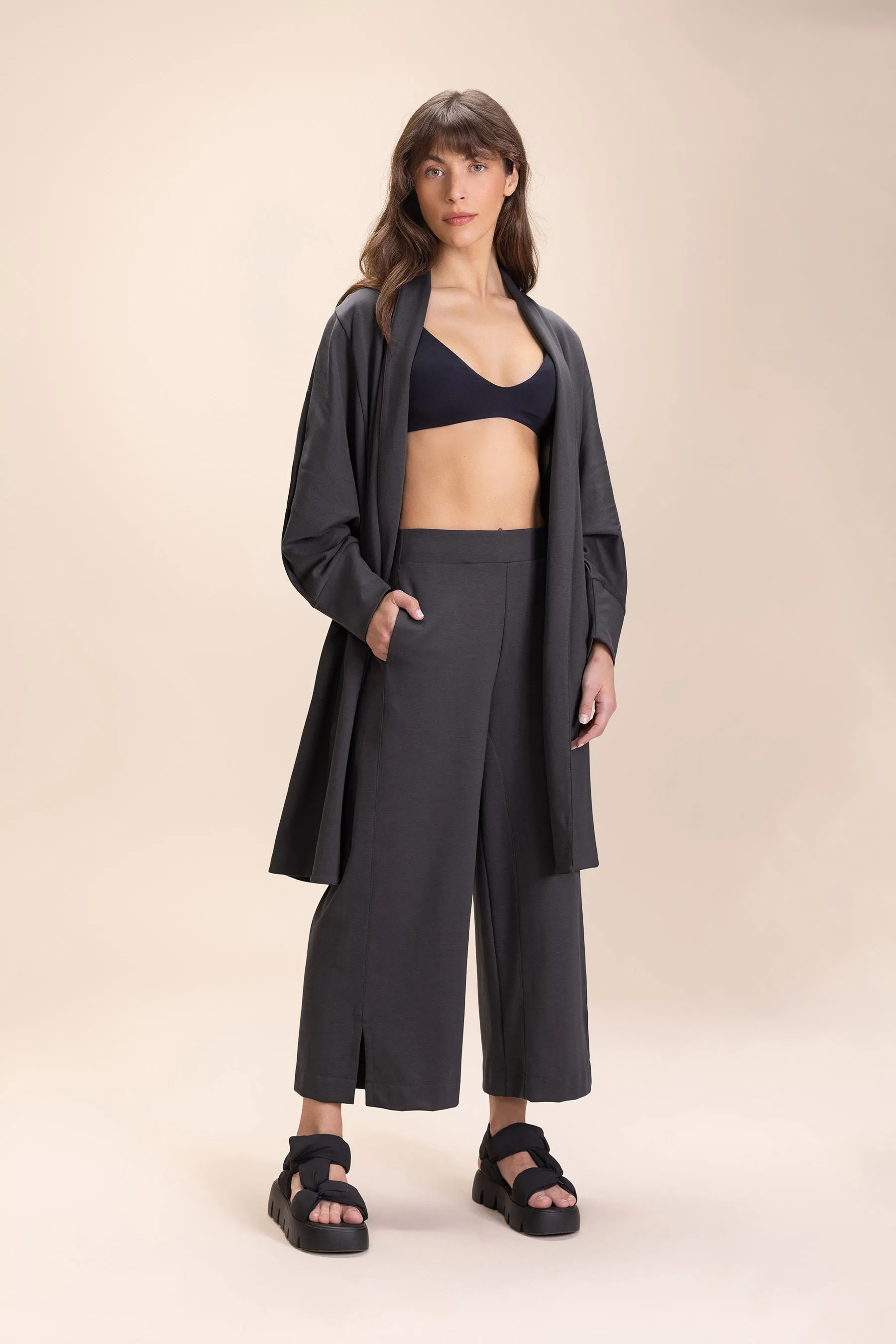 Galax Knit Wrap Coat