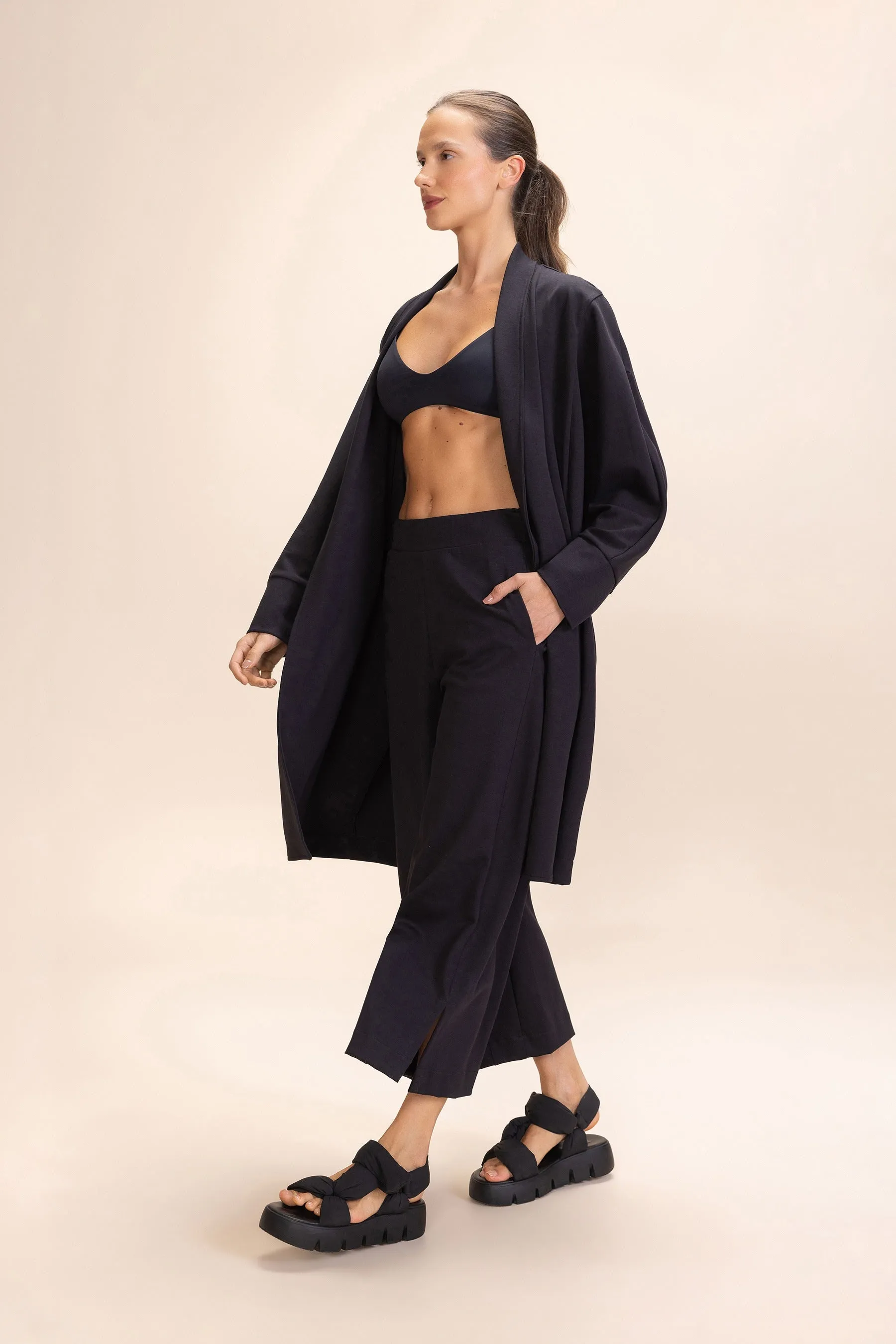 Galax Knit Wrap Coat