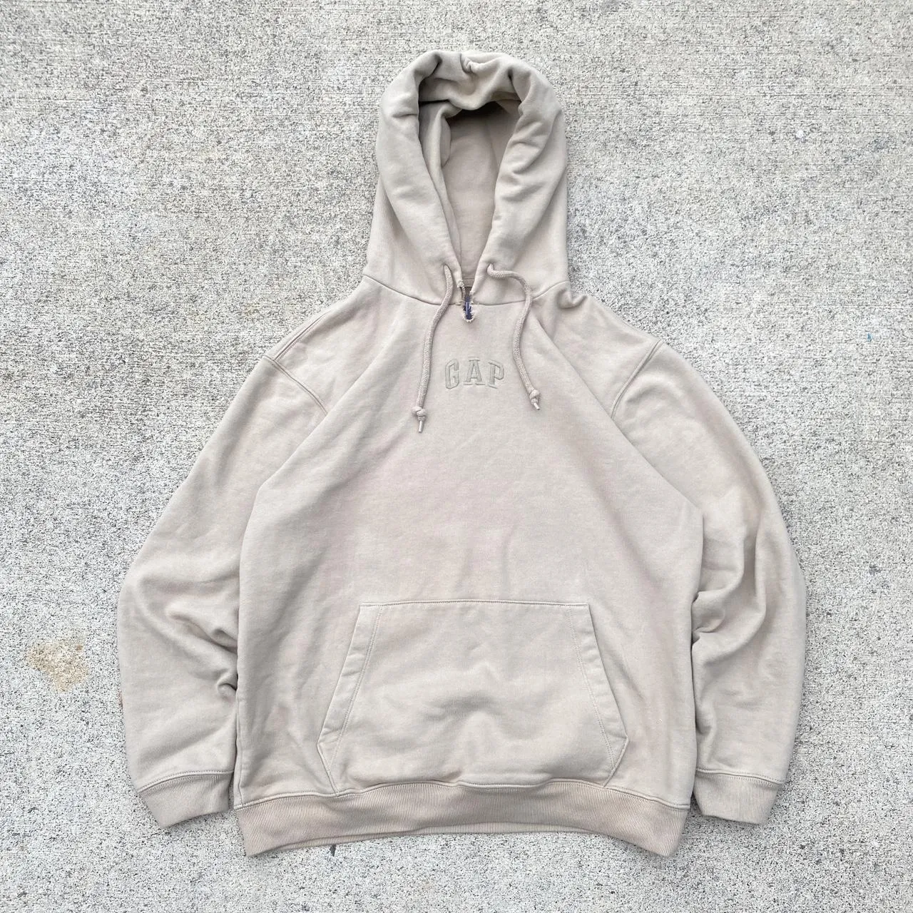 Gap Women's Cream and Tan Hoodie